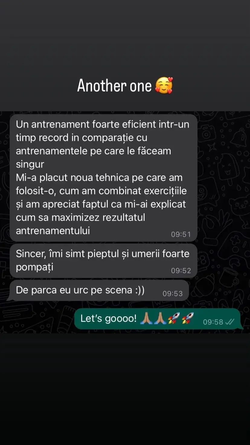 Mesaj de feedback de la un client — 2